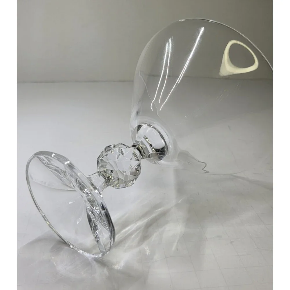 Set Of 4 IMPORT ASSOC Claudia Martini Glasses Rare Goblets Clear 5.3